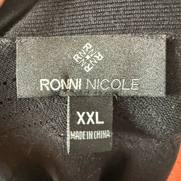 Ronni Nicole Women's Sz XXL Lightweight Solid Black Cardigan - Picture 6 of 7